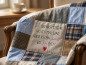 Preview: Wo Du bist Spruch - redwork Stickdatei